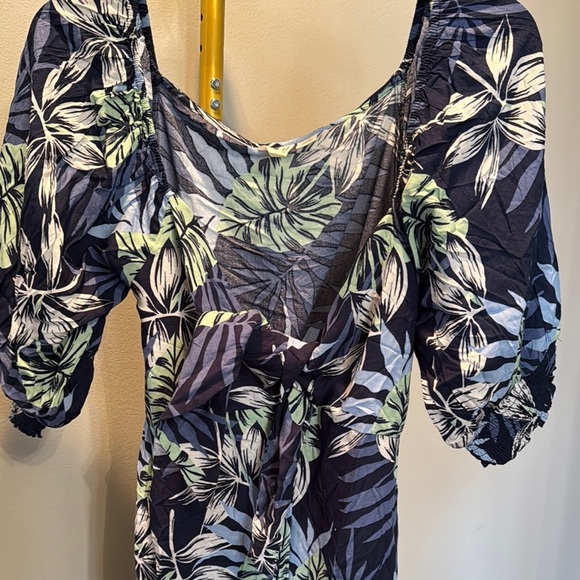 Roxy Floral Blue Dress NWT XS - Picture 5 of 11